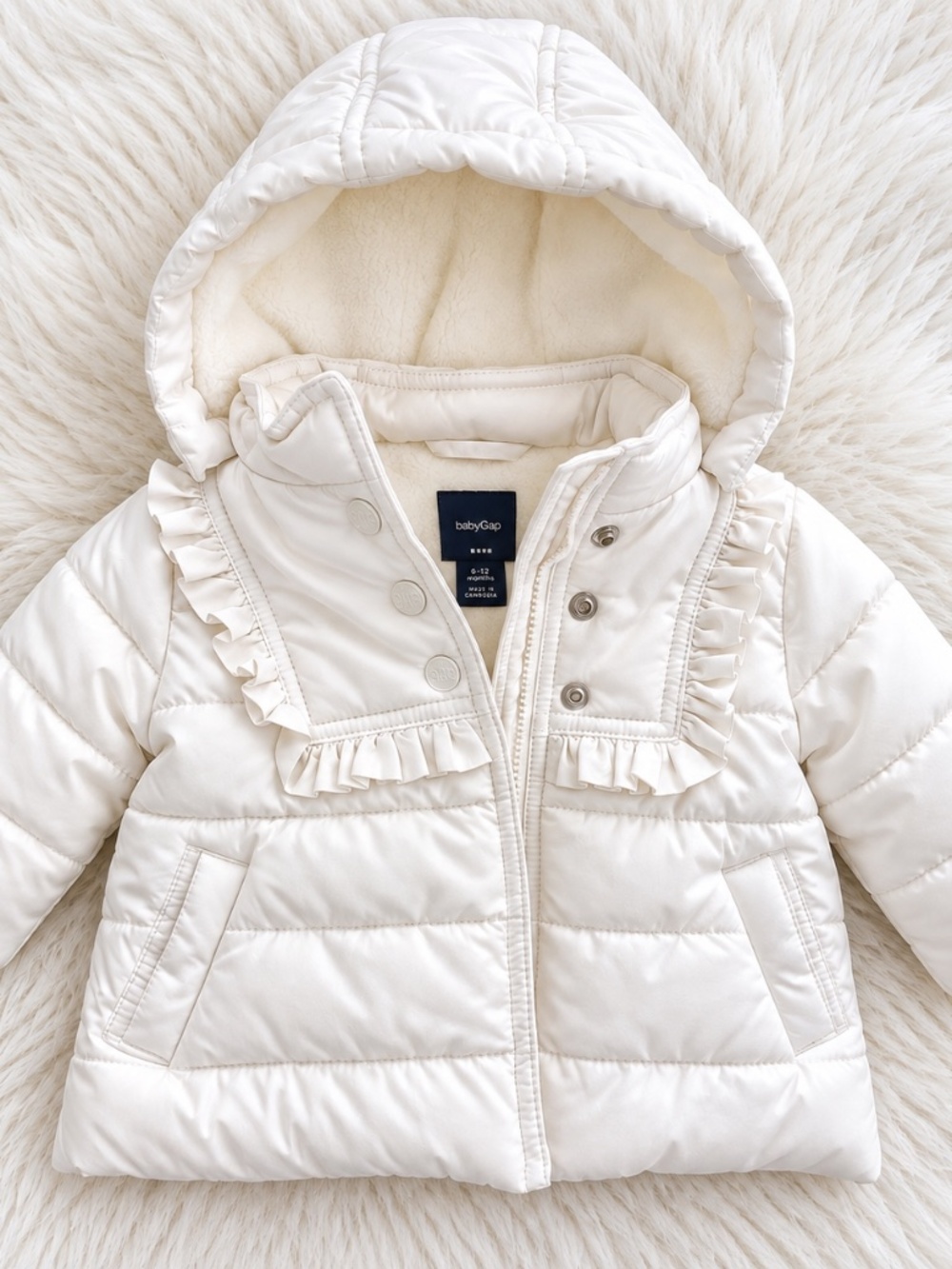 BabyGap Cream Puffer Jacket